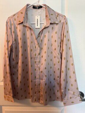 CBR Beautiful long sleeve blouse with collar with tag, L